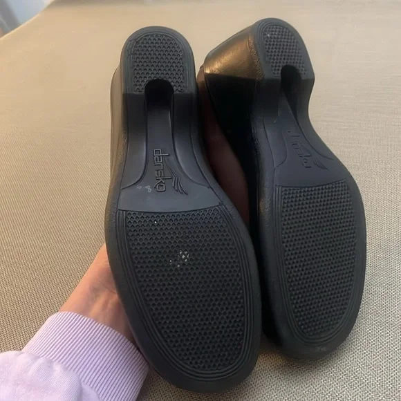 Dansko Brown Leather Kilted Tassel Loafers Size 38 - Picture 9 of 14